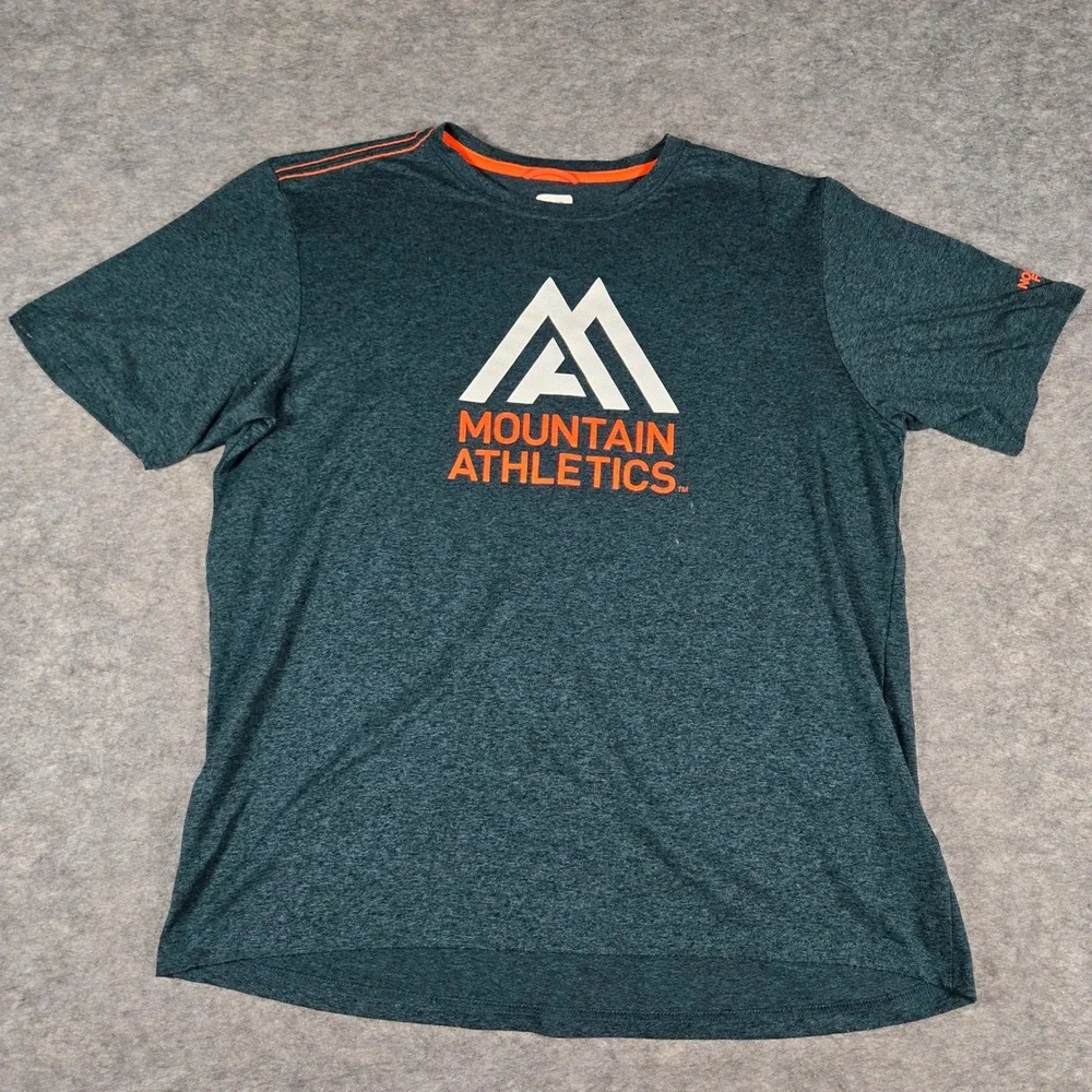 The North Face Mens Teal Mountain Athletics Graphic Training T-Shirt Small